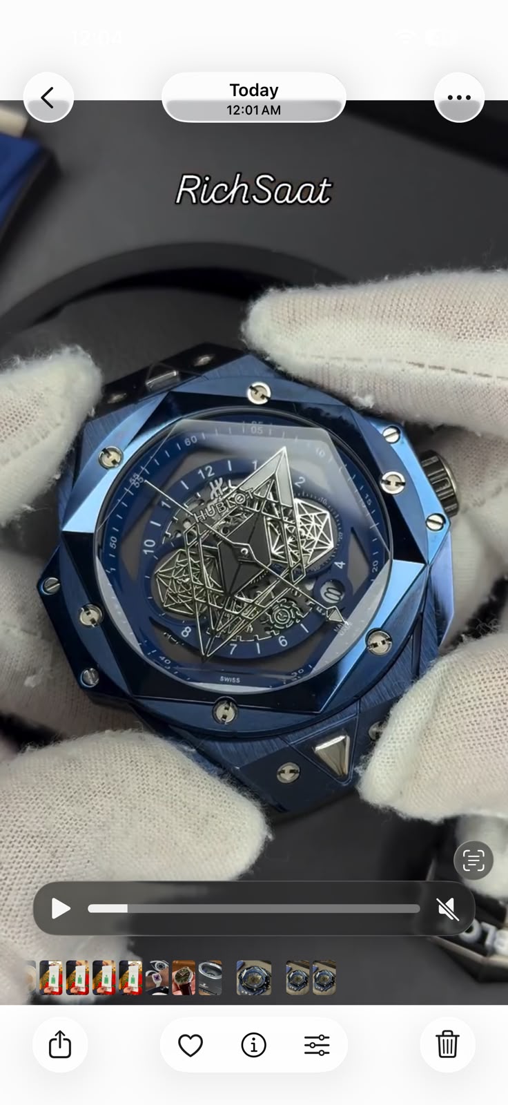 HUBLOT BIG BANG SANG BLUE