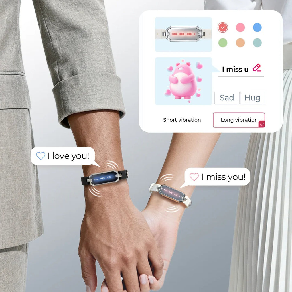 LONG DISTANCE TOUCH BRACLET FOR LONG DISTANCE RELATIONSHIP
